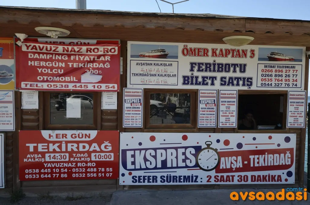tekirdağ avşa adası feribot