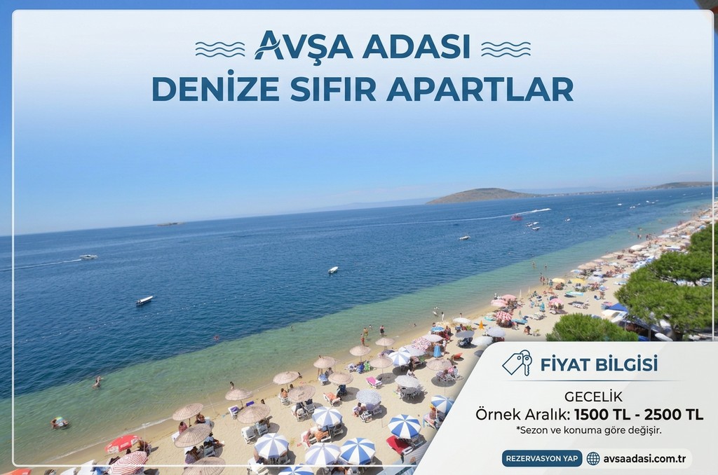 Avşa Adası Denize Sıfır Apartlar ve Fiyatları 2026
